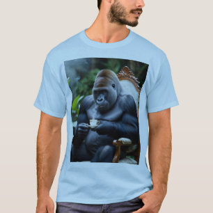 T-shirt Mens Chemises parfaites Design de Gorilla nouveau 
