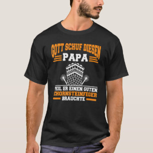 T-shirt Mens Chimney Sweep Lucky Charm Profession Papa Feu