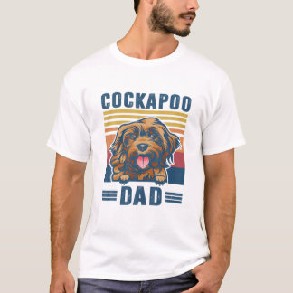 T-shirt Mens Cockapoo Papa Père Retro Cockapoo Cadeaux Chi