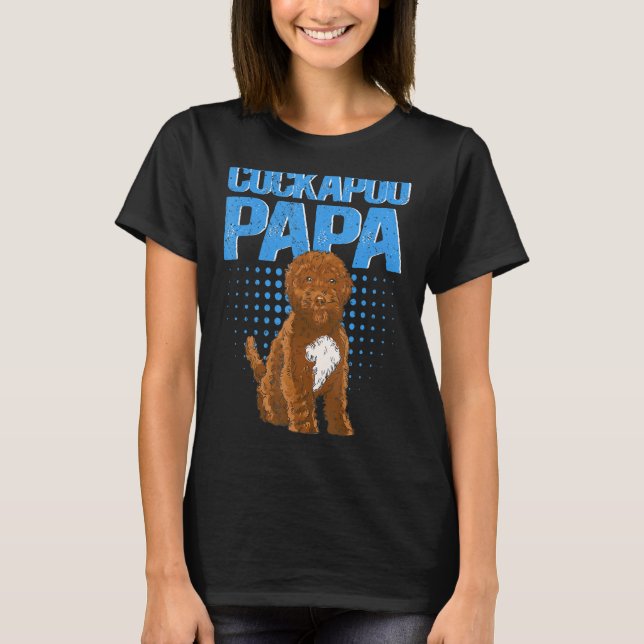T-shirt Mens Cockapoo Papa Spoodle Dog Propriétaire Cockap (Devant)