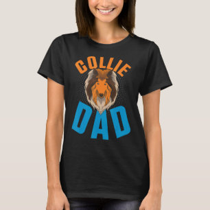 T-shirt Mens Collie Papa Chien Propriétaire Animal Chien A