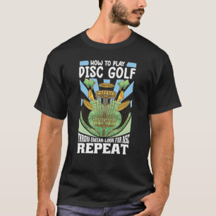 T-shirt Mens comment jouer de la chemise de golf disque po