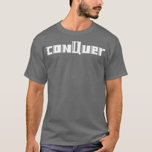 T-shirt Mens CONQUER Salle De Fitness Exercice Bodybuildin