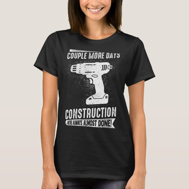T-shirt Mens Construction chantier de construction w (Devant)