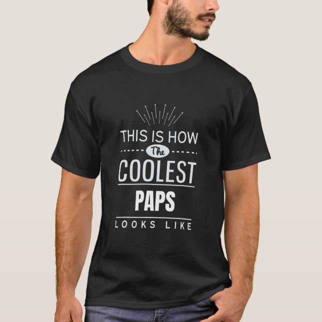 T-shirt Mens Coolest Paps père dans les cadeaux hollandais (Devant)