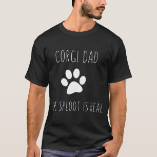 T-shirt Mens Corgi Papa Pour Les Chiens Qui Connaissent Sp