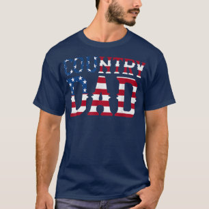 T-shirt Mens Country Music Papa Vintage American Flag1737