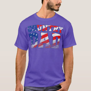 T-shirt Mens Country Music Papa Vintage American Flag1741