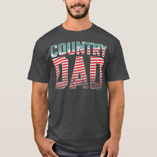 T-shirt Mens Country Music Papa Vintage American Flag1748