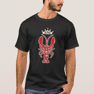T-shirt Mens Crawfish King, Obtenons Cray Crayfish, I Love