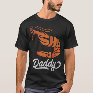 T-shirt Mens crevettes papa Retro Vintage Orange crevettes