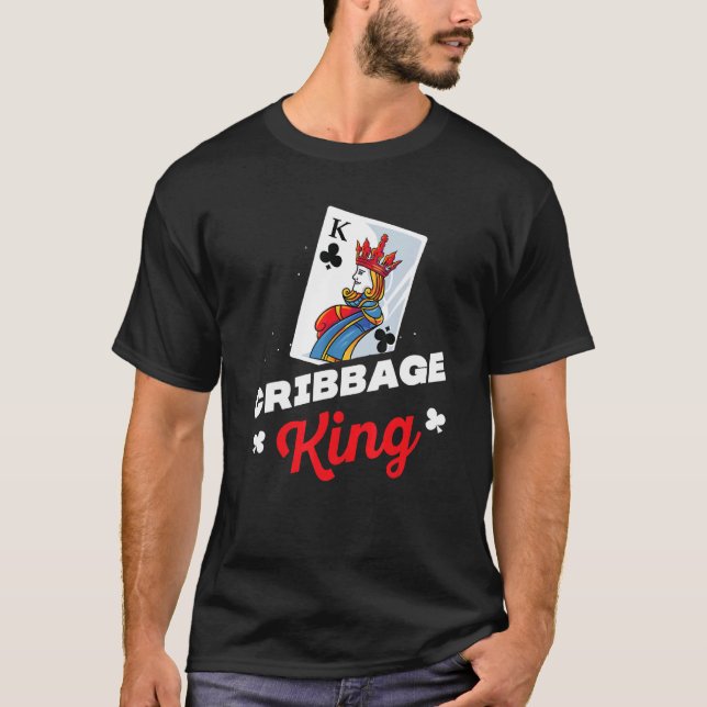 T-shirt Mens Cribbage King Son Et Ses Couples Correspondan (Devant)