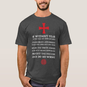 T-shirt Mens Crusader Knight Knights Templar Code T Hol