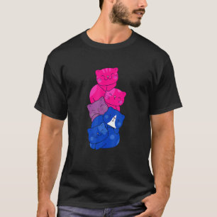 T-shirt Mens Cute Lgb Bisexual Flag Pride Chat Lgb Cute Ch