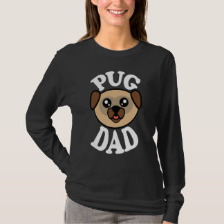 T-shirt Mens Cute Pug Dad