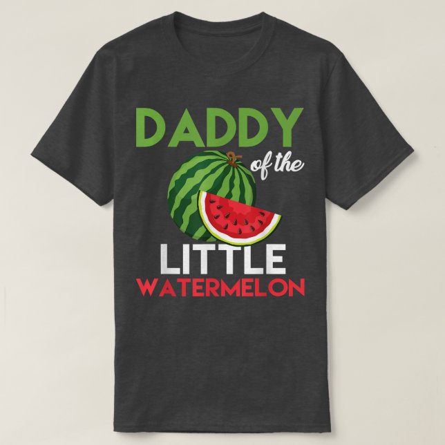 T-shirt Mens Cute Watermelon Daddy Design Papa Pour Hommes (Design devant)