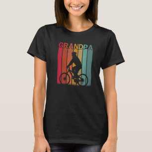 T-shirt Mens Cyclisme Retro Style Vintage Grand-pa Graphic