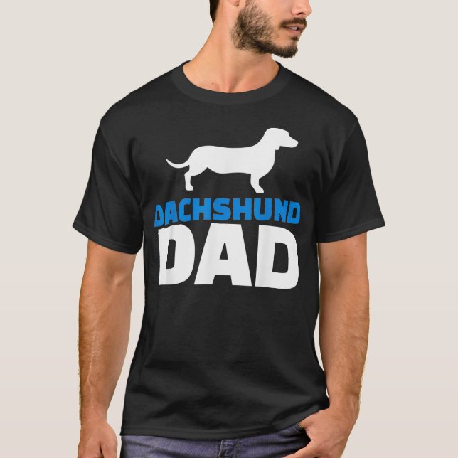 T-shirt Mens Dachshund dad1 (Devant)