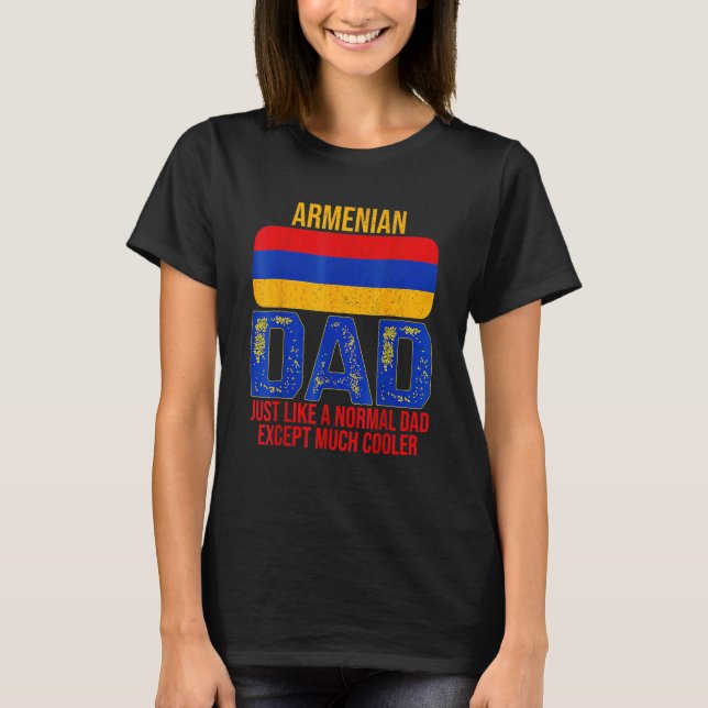 T-shirt Mens Dad The Man The Myth The Armenian Legend Arme (Devant)