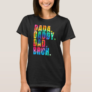 T-shirt Mens Dada Papa Papa Bruh Du Fils Garçons Pères Da