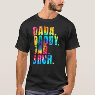 T-shirt Mens Dada Papa Papa Bruh Du Fils Garçons Pères Da