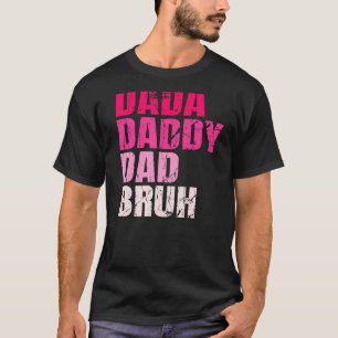T-shirt Mens Dada Papa Papa Bruh Qui Aime Du Fils Garçons 