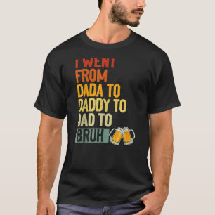 T-shirt Mens Dada Papa Papa Bruh Qui Aime Du Fils Garçons