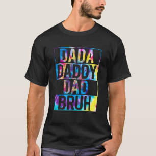 T-shirt Mens Dada Papa Papa Papa Bruh Fête des pères Vinta
