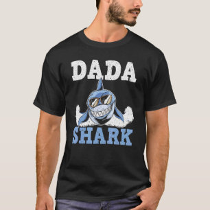 T-shirt Mens Dada Shark Biologie marine Pères d'animaux ma