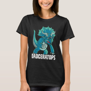 T-shirt Mens Dadceratops Triceratops Dinosaur Préhistoriqu