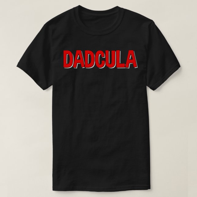 T-shirt Mens Dadcula Daddy Halloween Papa Vampire (Design devant)