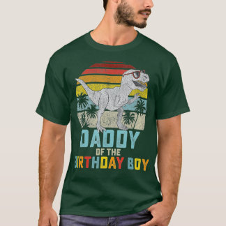 T-shirt Mens Daddy Dinosaur of the Birthday Boy Papa Match