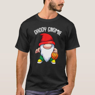 T-shirt Mens Daddy Gnome Fête des pères Basketball Papa Pa