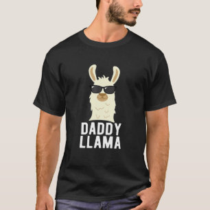 T-shirt Mens Daddy Llama  Dons-Fête des pères amusant