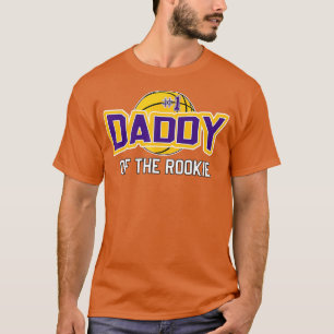 T-shirt Mens Daddy of Rookie Année 1er Anniversaire Basket
