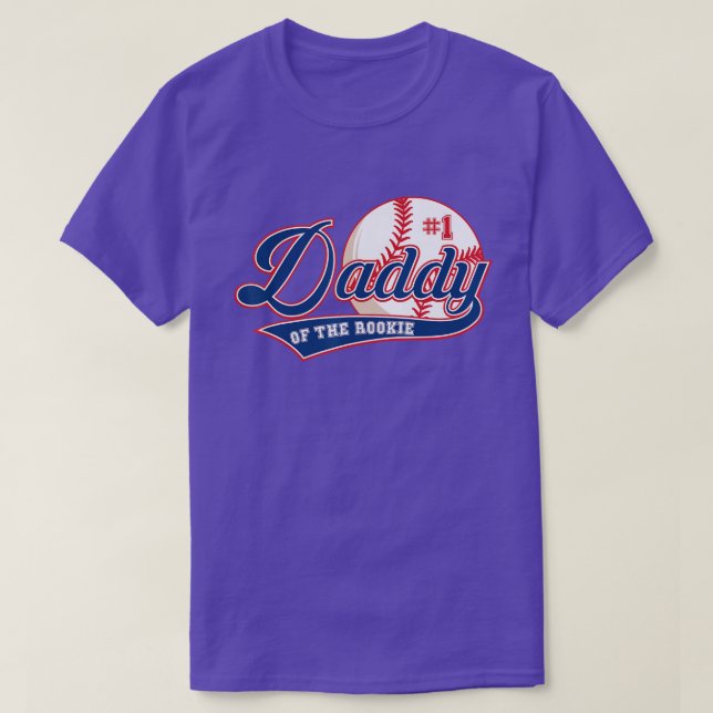 T-shirt Mens Daddy of Rookie of Year st Birthday Baseball (Design devant)