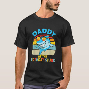 T-shirt Mens Daddy Of The Shark Birthday Papa Matching Fam