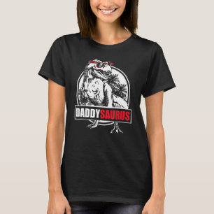 T-shirt Mens Daddysaurus Rex Dinosaur Daddy Saurus Père