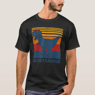 T-shirt Mens Daddysaurus Rex Dinosaur Papa Saurus Famille 