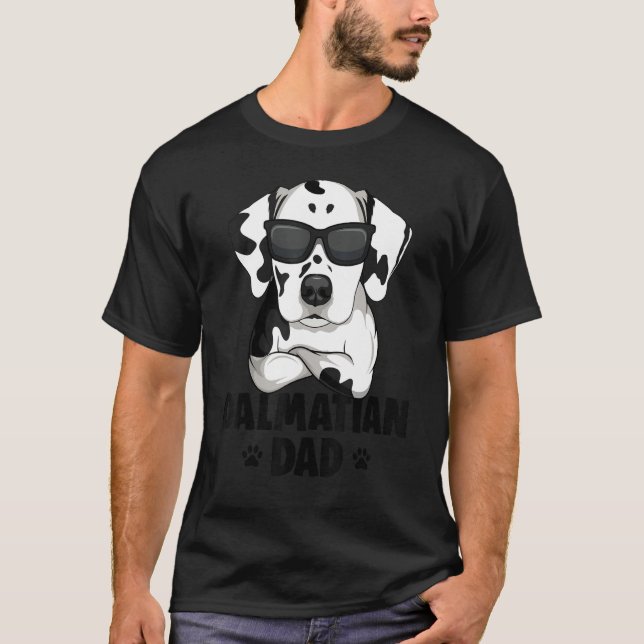 T-shirt Mens Dalmatian Dog Dad_1 (Devant)