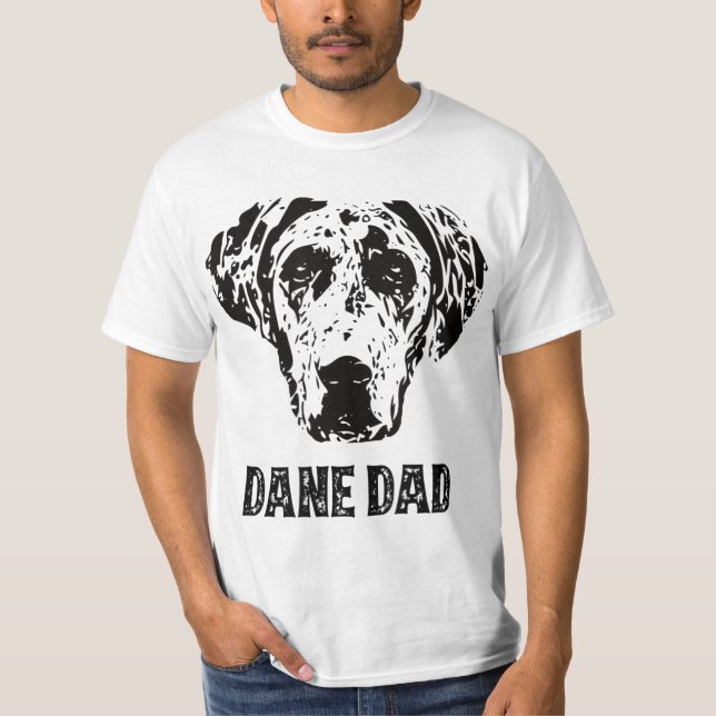 T-shirt Mens Dane Dad - Great Dane Dad  (Devant)