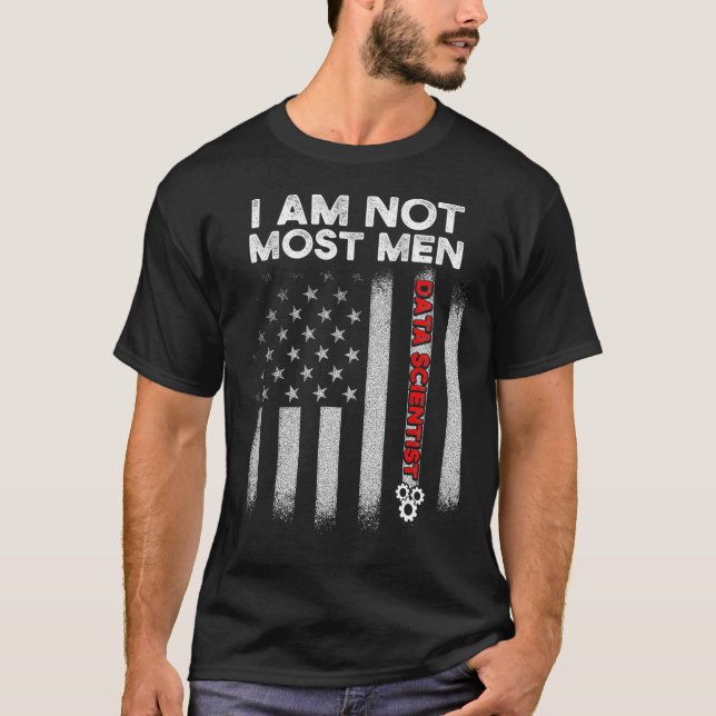 T-shirt Mens Data Scientifique La plupart des hommes Data  (Devant)