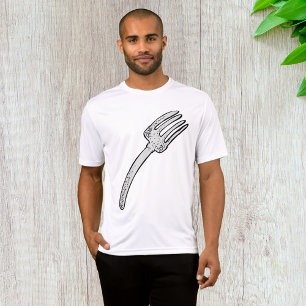 T-shirt Mens de fourche de bent actifs