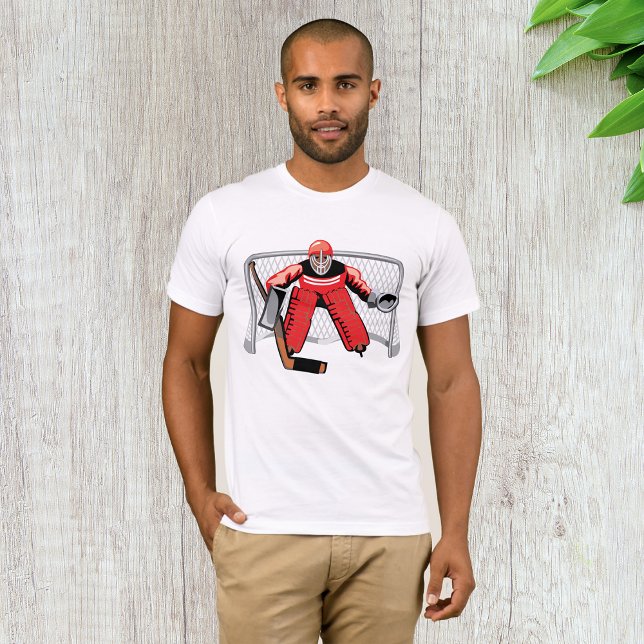 T-shirt Mens de gardien de but de hockey sur glace (Créateur téléchargé)