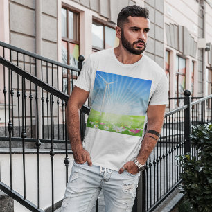 T-shirt Mens de la ferme éolienne