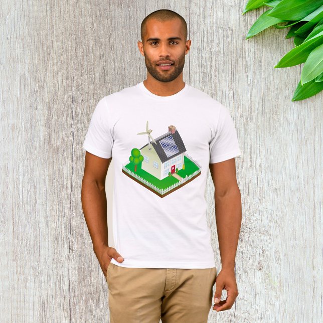 T-shirt Mens de la Maison de l'énergie renouvelabl (Créateur téléchargé)