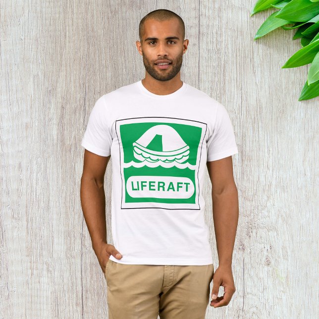 T-shirt Mens de radeau de sauvetage (Créateur téléchargé)