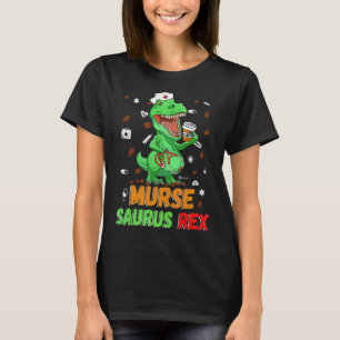 T-shirt Mens Dinosaur Scrub Nurse Life Café Rn Murse Nu