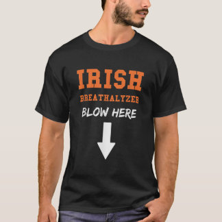 T-shirt Mens Dirty Irish Breathalyzer Adult St Patricks Da