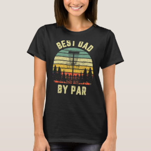 T-shirt Mens Disque Golf Pères Meilleur Papa Par Golf